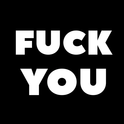 Funny wall clock: "fuck you"
