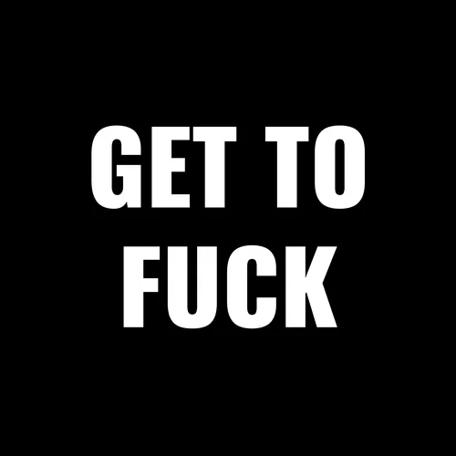 Zen wall clock: "get to fuck"