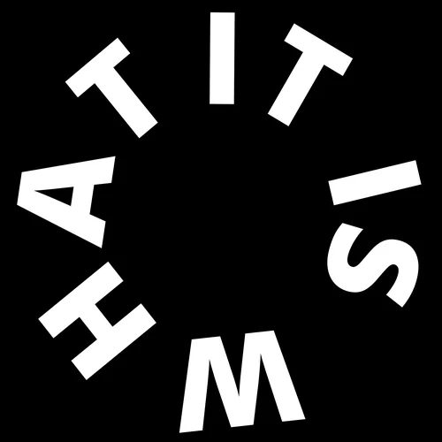 Zen wall clock: "it is what"