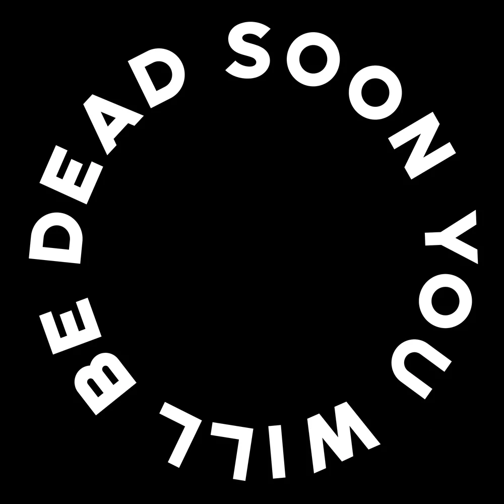 Zen wall clock: "soon you will be dead"