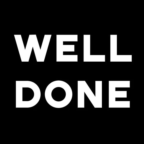 Zen wall clock: "well done"