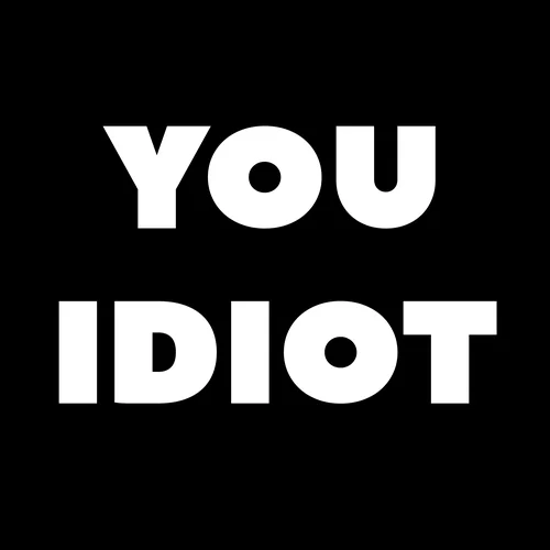 Zen wall clock: "you idiot"