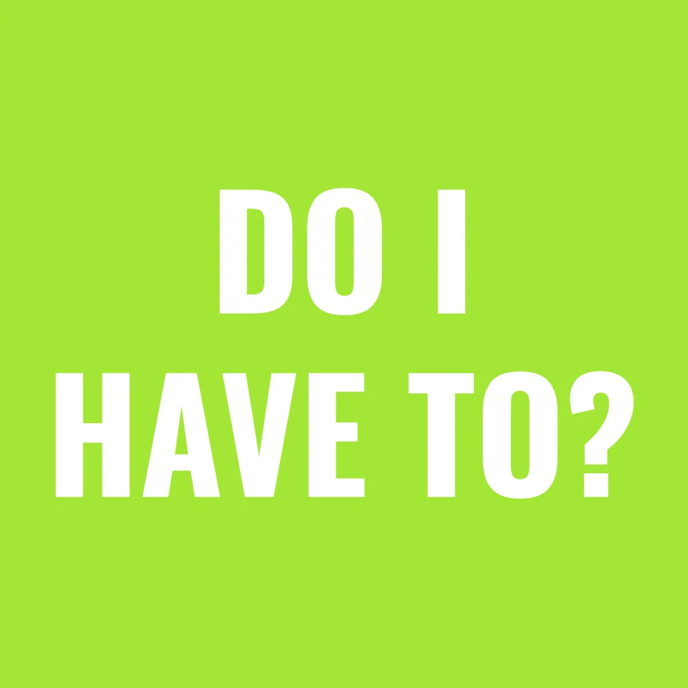 Funny wall clock: "do i have to"