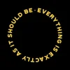 Zen wall clock: "everything is exactly as it should be — black & light amber"