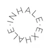 Zen wall clock: "inhale exhale — white & black"