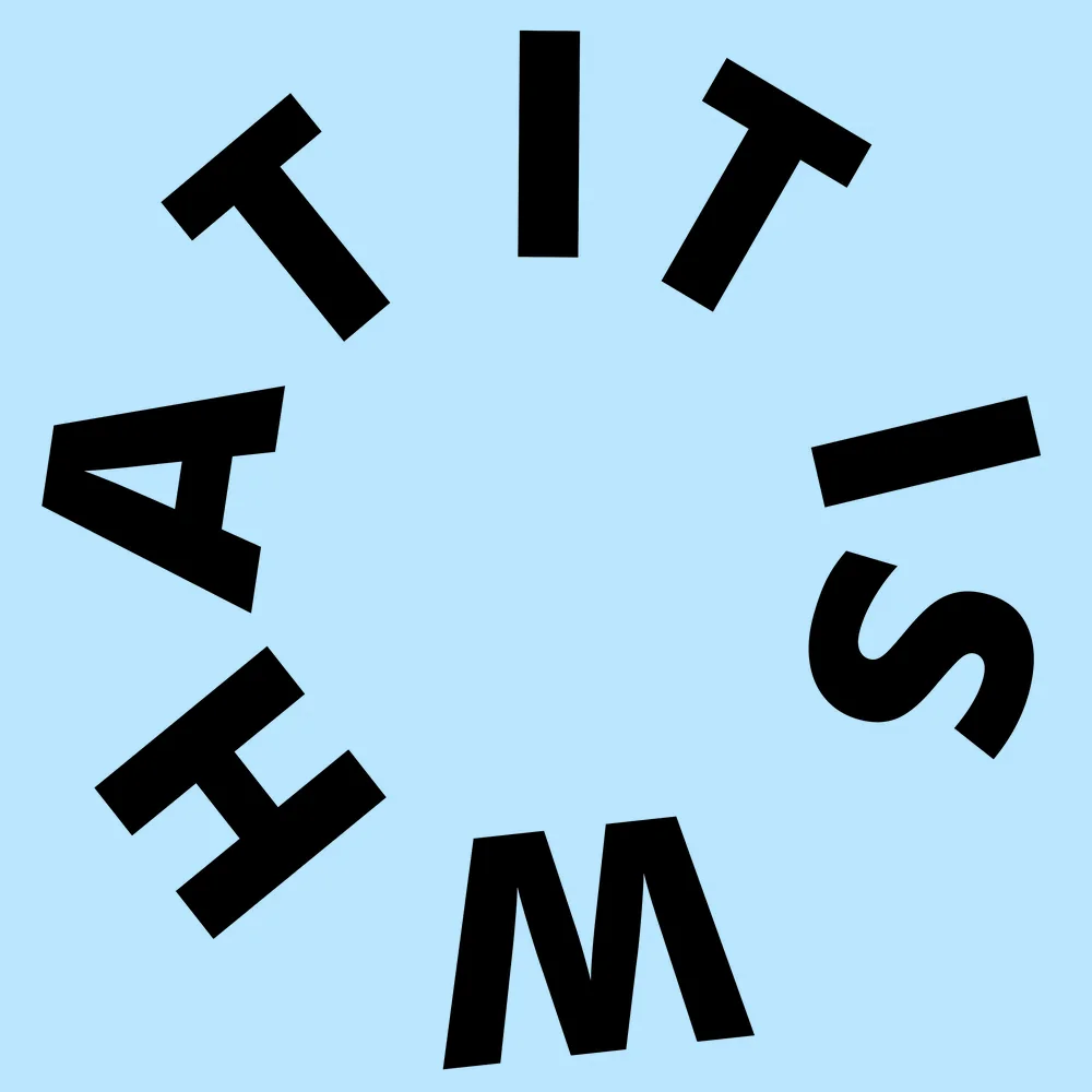 Zen wall clock: "it is what"