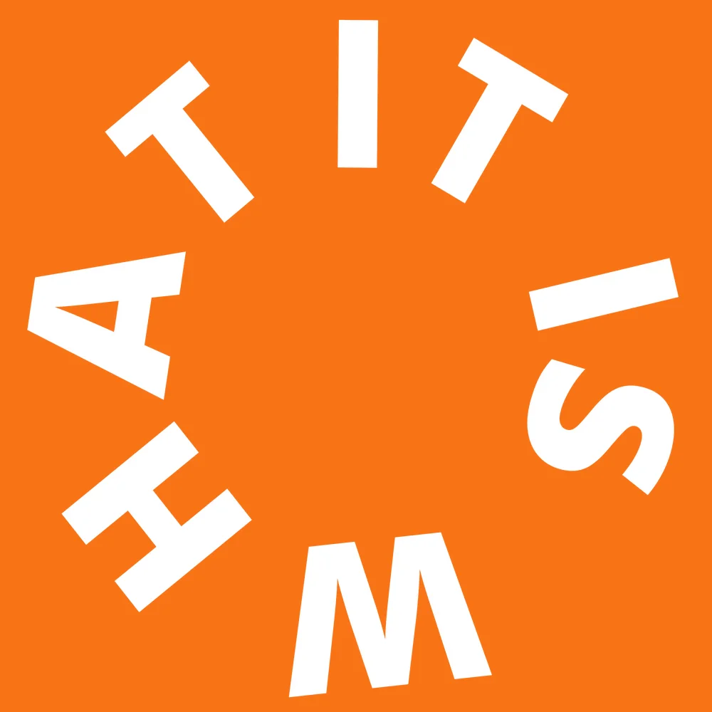 Zen wall clock: "it is what"