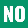 Funny wall clock: "No — emerald & white"