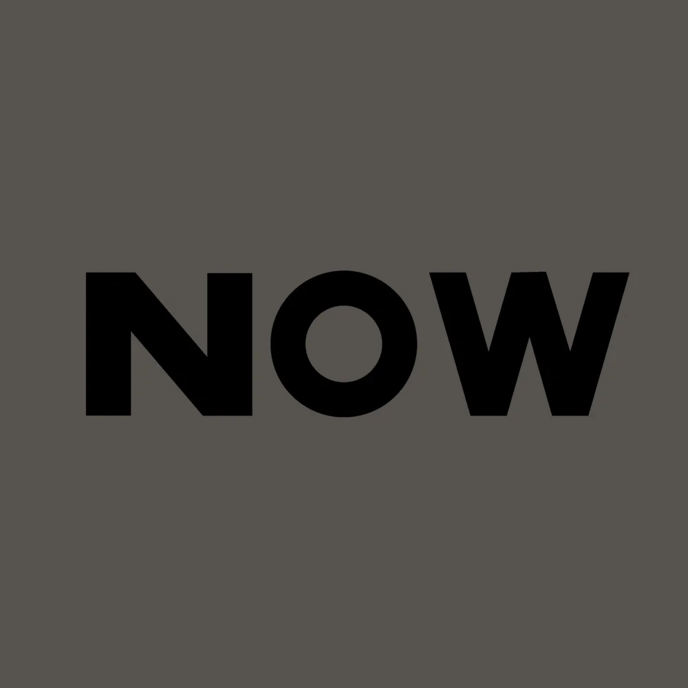 Zen wall clock: "now"