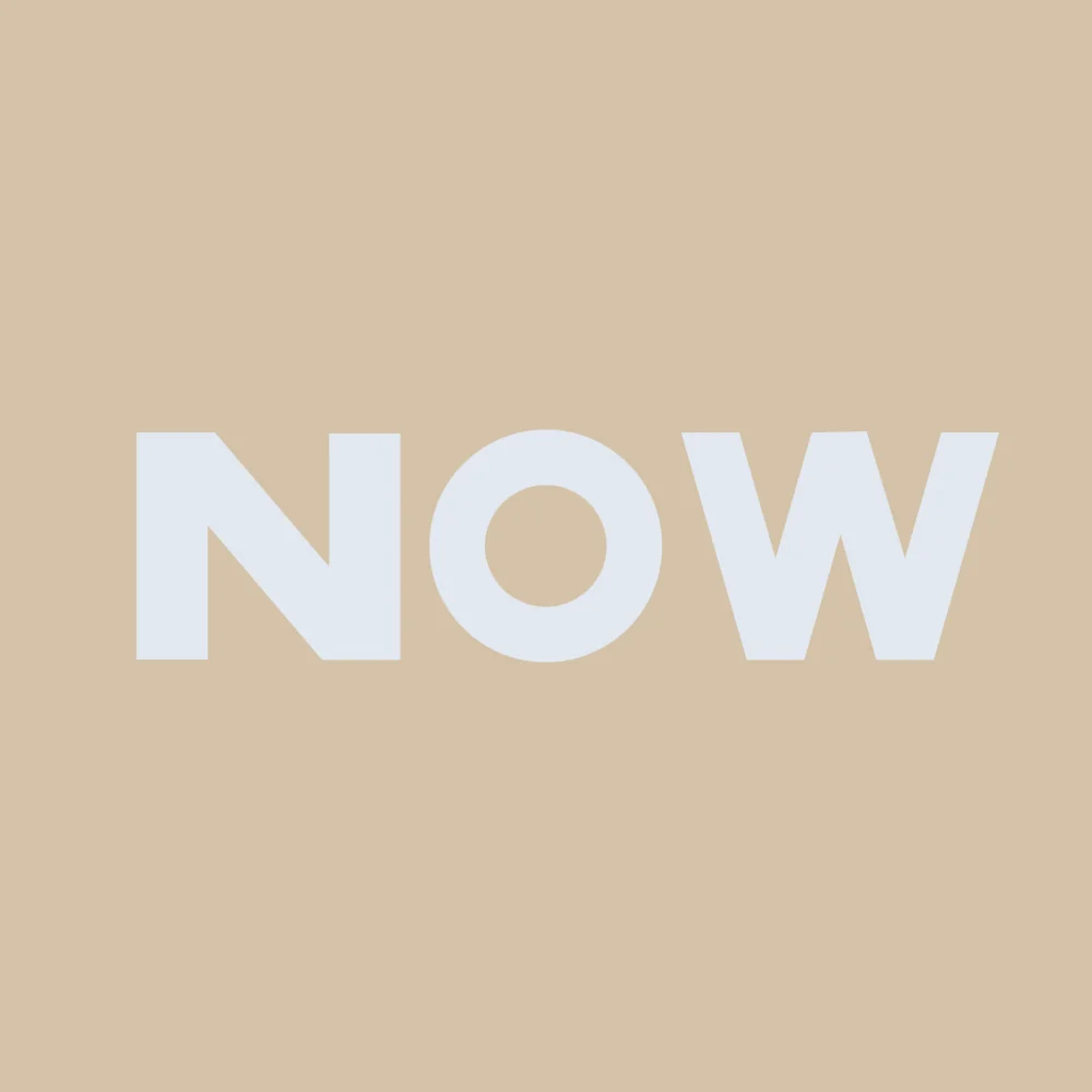 Zen wall clock: "now"