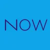 Zen wall clock: "now — sky & near-black purple"