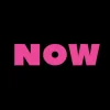 Mindfulness wall clock: "now — black & pink"