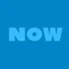 Zen wall clock: "now — sky & light sky"