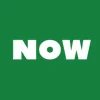 Zen wall clock: "now — deep green & white"