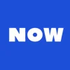 Zen wall clock: "now — deep blue & white"
