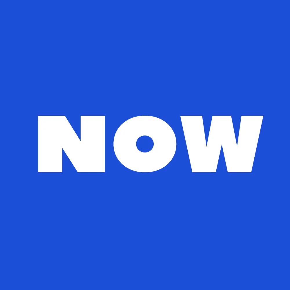 Zen wall clock: "now — deep blue & white"