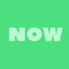 Zen wall clock: "now — light green & sage"