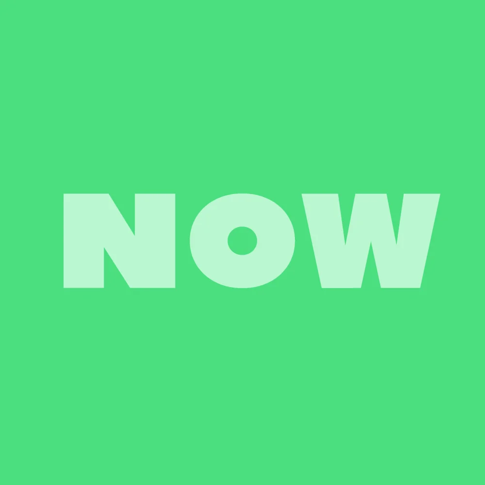 Zen wall clock: "now"