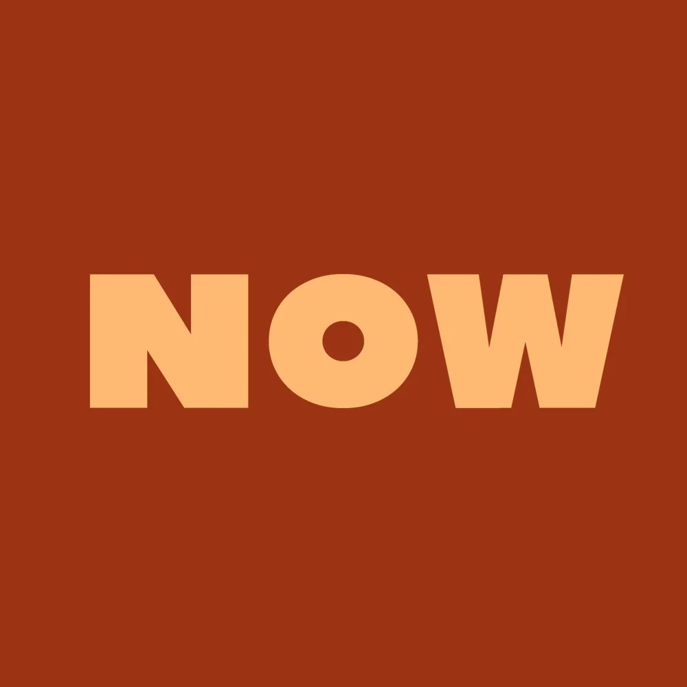 Zen wall clock: "now"
