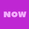 Zen wall clock: "now — fuchsia & light fuchsia"