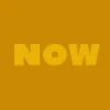 Zen wall clock: "now — yellow & yellow"