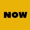 Zen wall clock: "now — yellow & black"