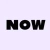 Zen wall clock: "now — pale purple & black"