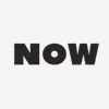 Zen wall clock: "now — linen & dark stone"