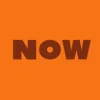 Zen wall clock: "now — orange & burnt orange"