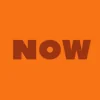 Zen wall clock: "now — orange & dark orange"