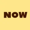 Zen wall clock: "now — soft amber & near-black amber"