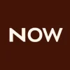 Zen wall clock: "now — near-black orange & palest orange"