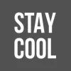 Zen wall clock: "Stay cool — neutral & white"