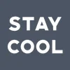 Zen wall clock: "Stay cool — gray & white"