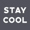 Zen wall clock: "Stay cool — zinc & white"