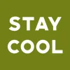 Zen wall clock: "Stay cool — olive & white"