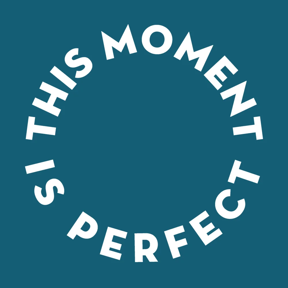 Zen wall clock: "this moment is perfect"
