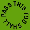 Zen wall clock: "This too shall pass — lime & black"