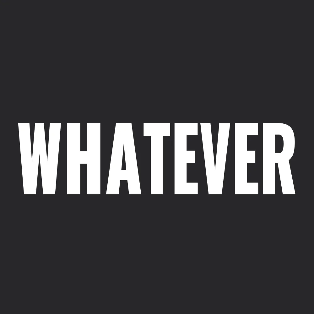 Zen wall clock: "whatever"