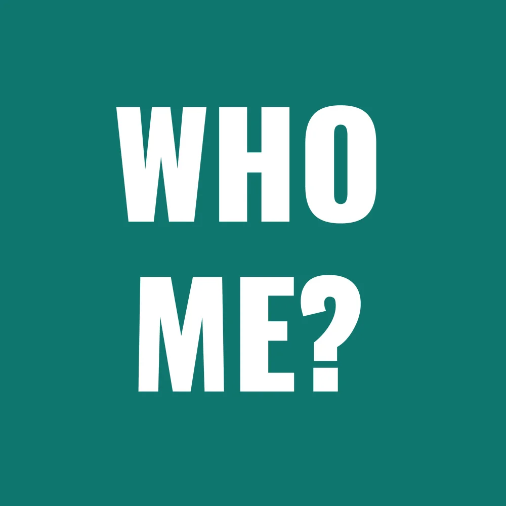 Zen wall clock: "who me"