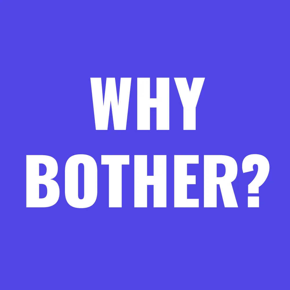 Zen wall clock: "why bother"