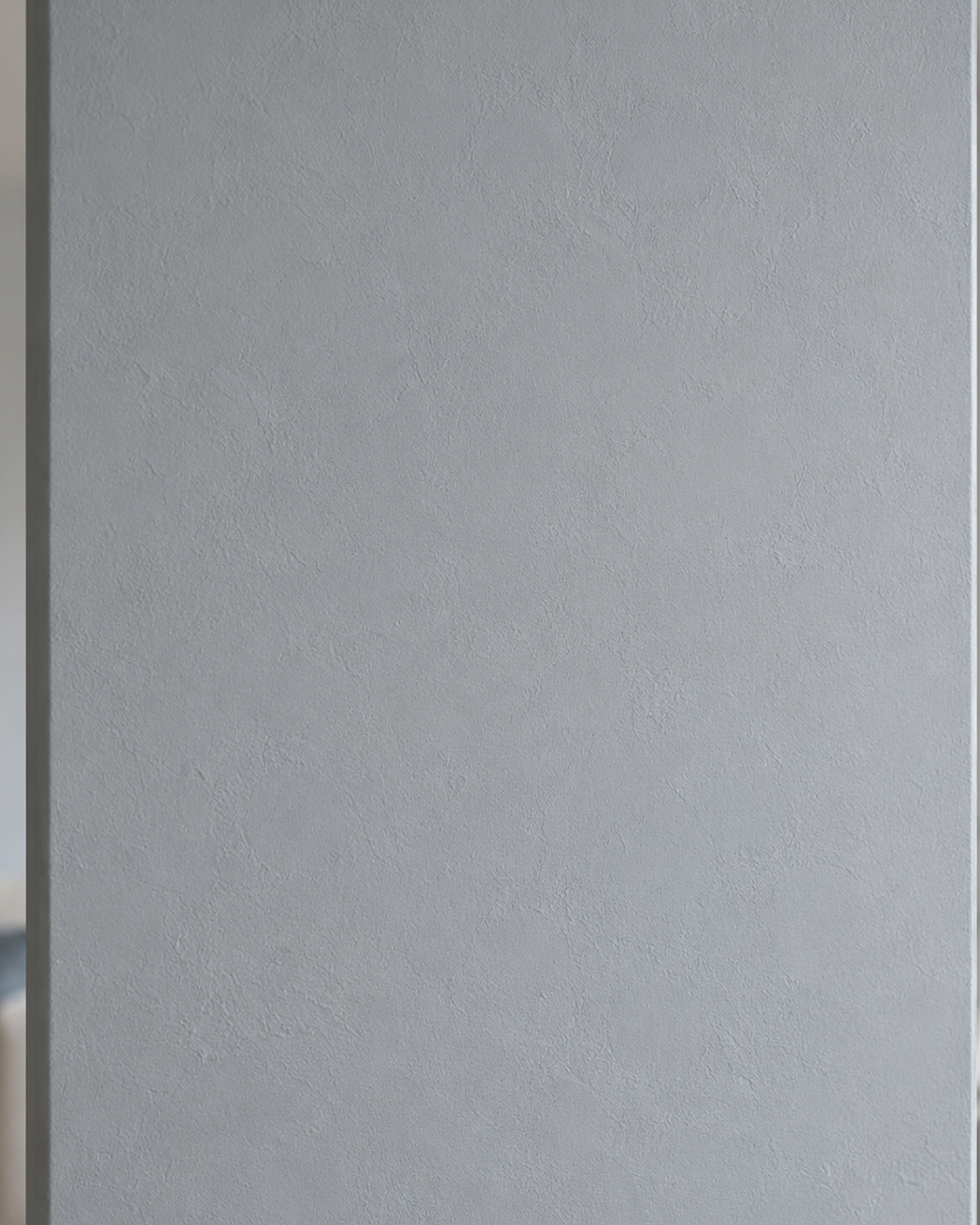 Zen wall clock in bluegrey wall zoom72