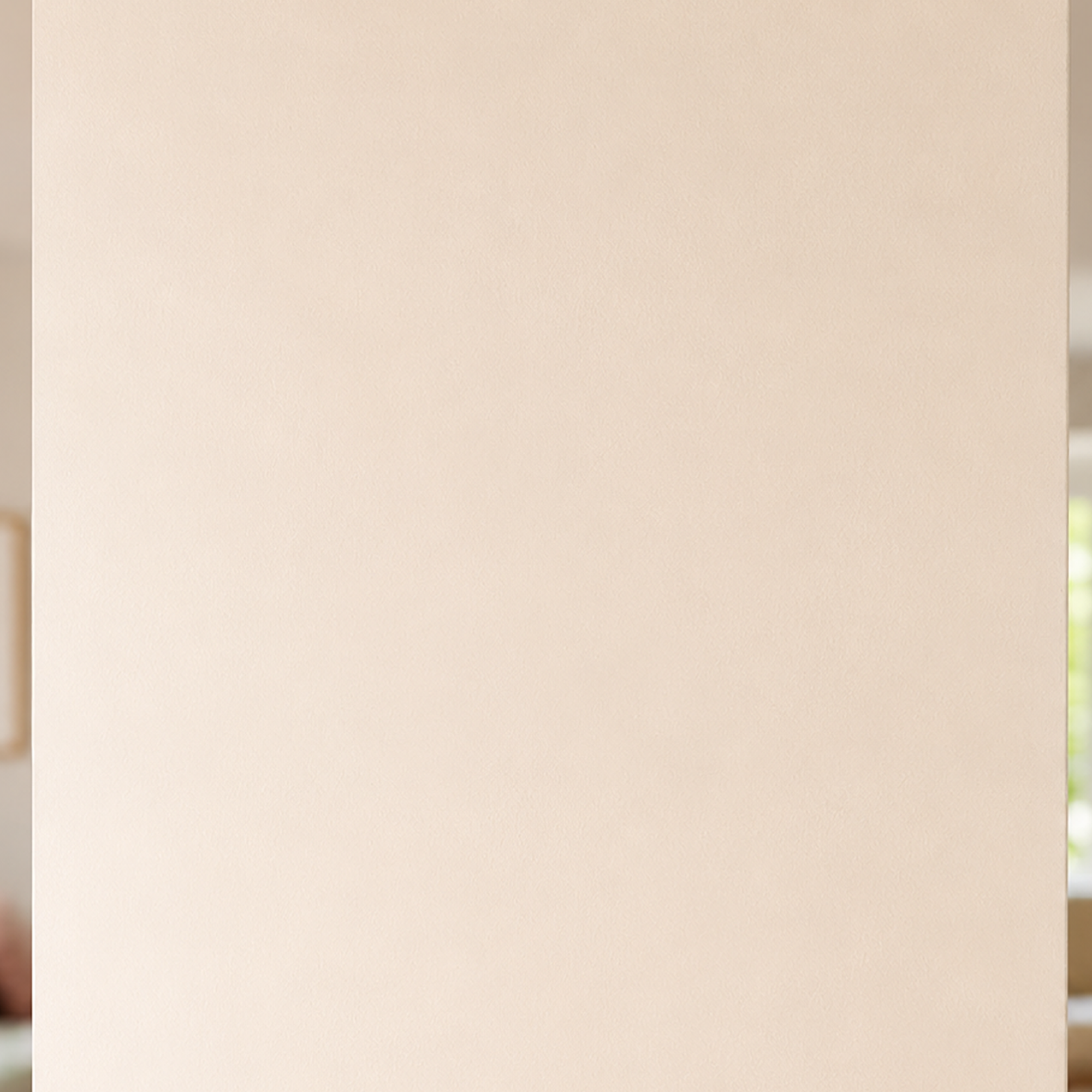 Zen wall clock in cream column zoom72