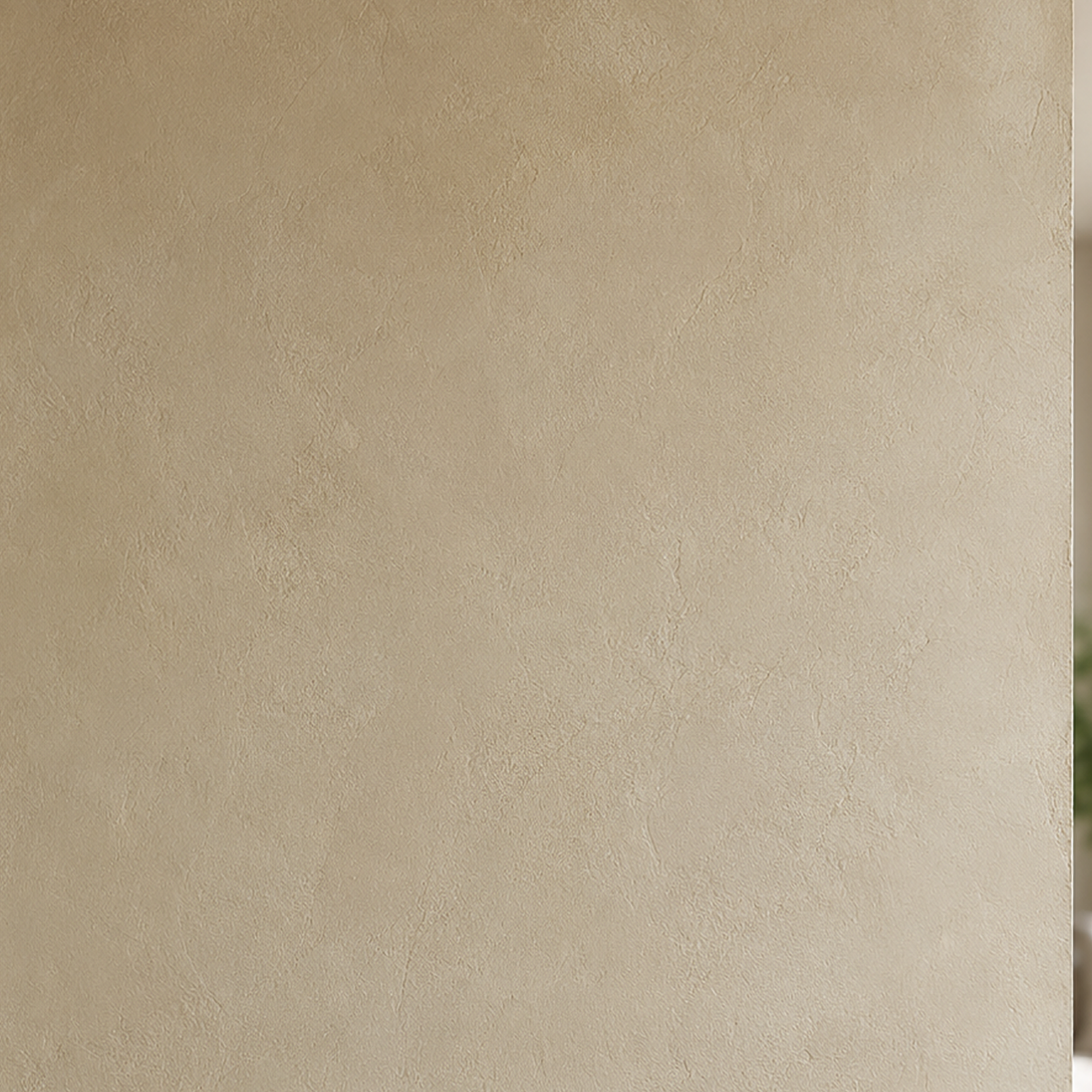 Zen wall clock in greige column zoom85