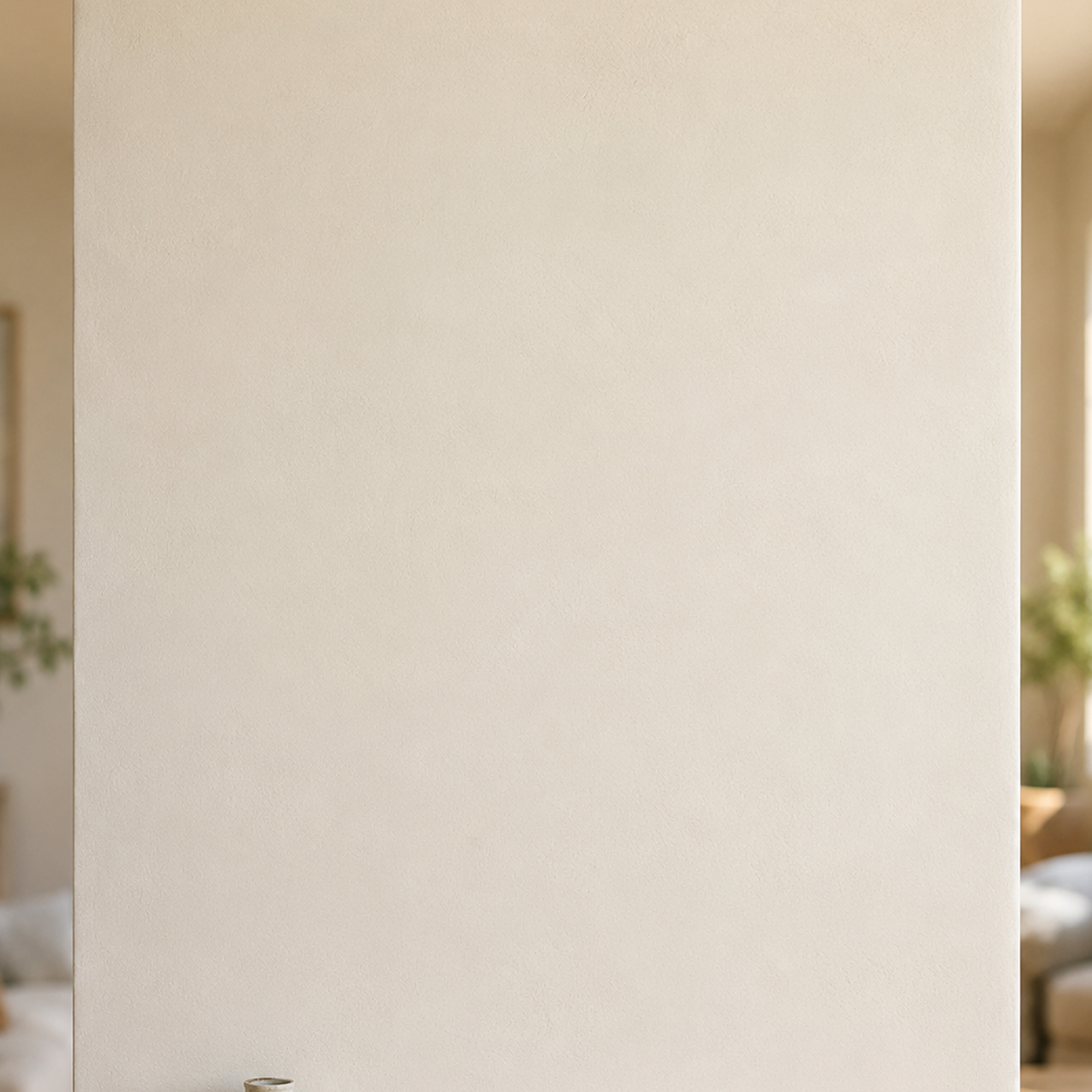 Zen wall clock in ivory column zoom72