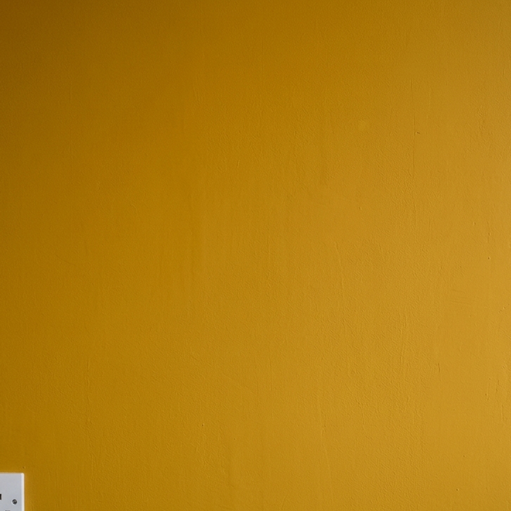 Funny wall clock in mustard wall zoom85