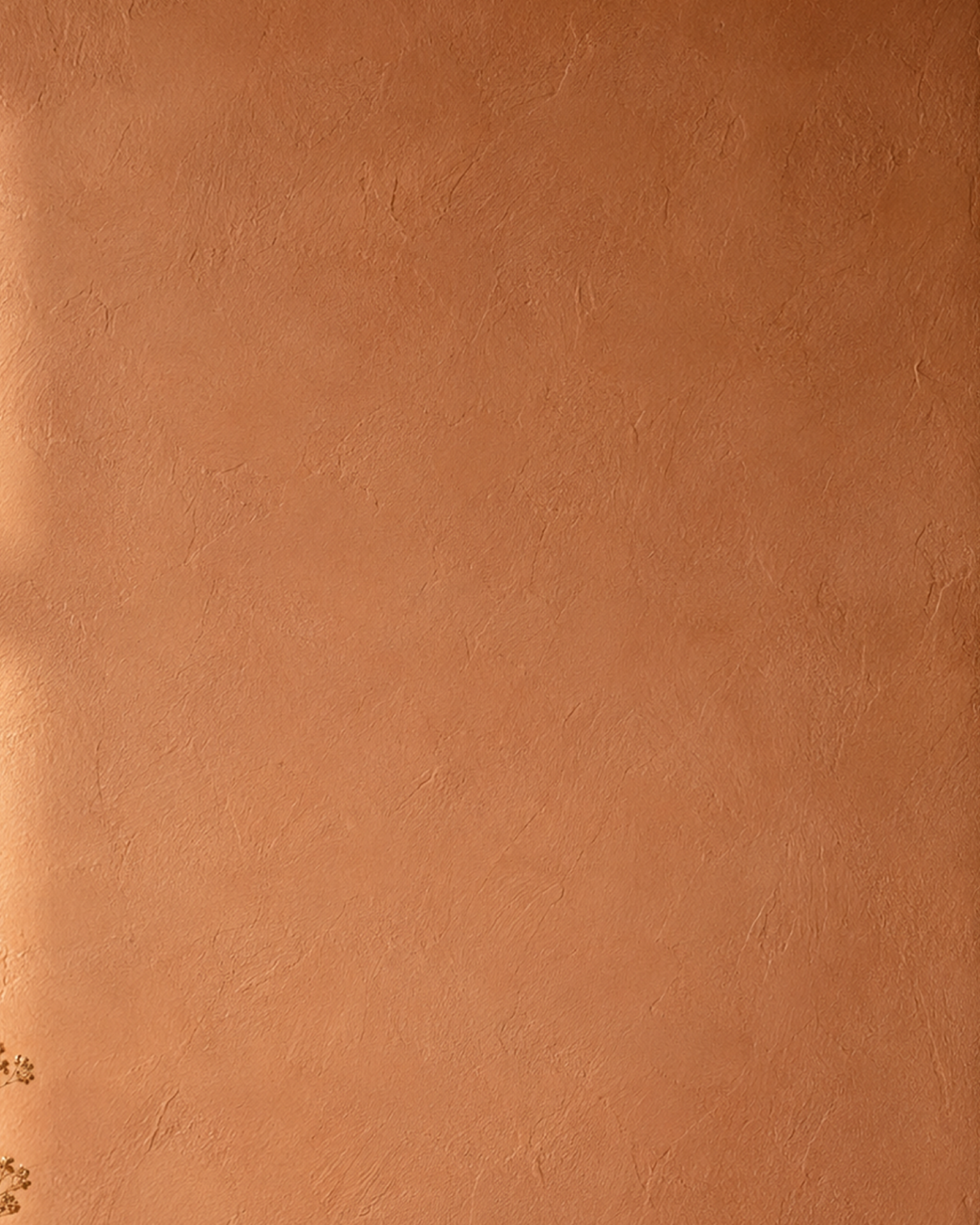 Zen wall clock in terracotta pier zoom72